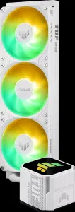 ASUS vodní chladič CPU AIO TUF GAMING LC III 360 ARGB White, 3x120mm, LGA1851, AM5