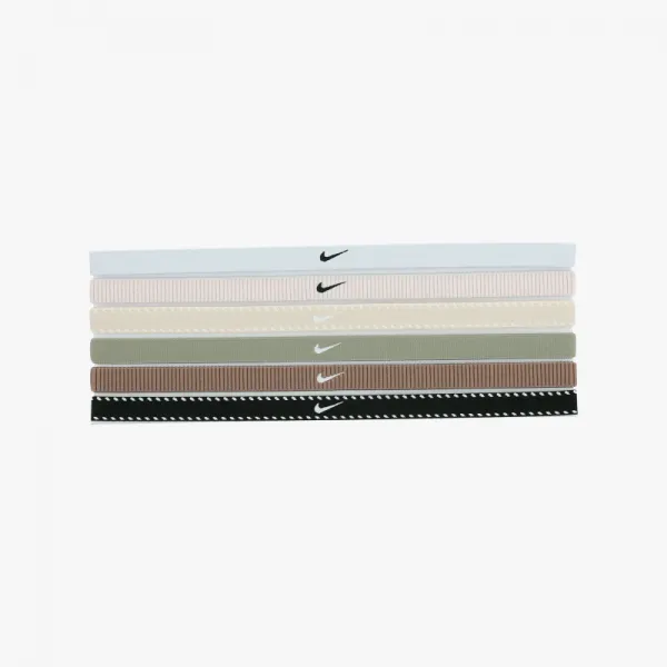 Čelenka NIKE FLEX CLASSIC HEADBANDS 6PK WHITE LIGHT ARMY BLACK