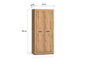 ArtMLM Šatníková skriňa DARIA 01