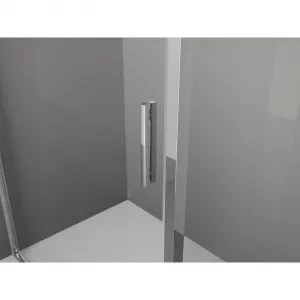 MEXEN/S - Exo sprchovací kút, posuvné dvere 155 x 80, transparent, chróm 8151-155-080-01-00