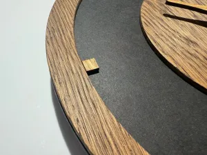 DrevenénástennéhodinyztmavéhodubovéhodrevaOakFlow–30cm69752