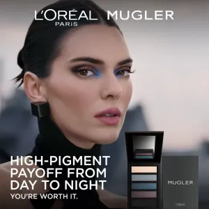 L’Oréal Paris x Mugler paletka očných tieňov odtieň Midnight 8 g