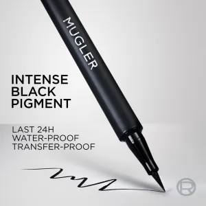 L’Oréal Paris x Mugler Precízna vodeodolná linka vo fixke odtieň Black 1.1 ml