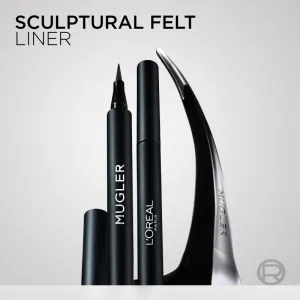 L’Oréal Paris x Mugler Precízna vodeodolná linka vo fixke odtieň Black 1.1 ml