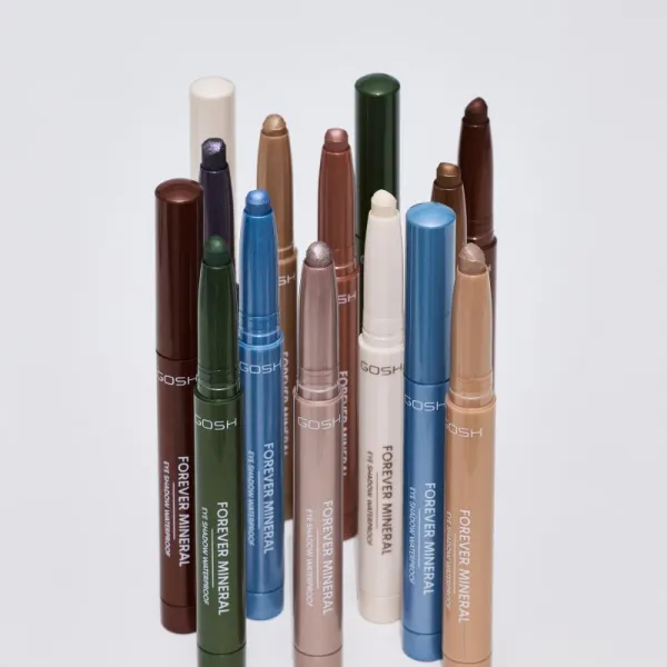 GOSH COPENHAGEN Forever Mineral Shimmer trblietavé očné tiene v ceruzke odtieň 005 Nougat 1.4 g
