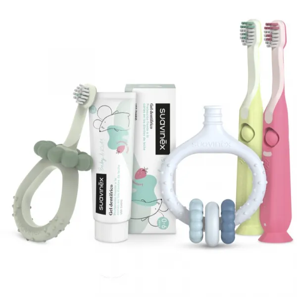 Suavinex Gum Massager hryzadielko 0 m+ Blue 1 ks