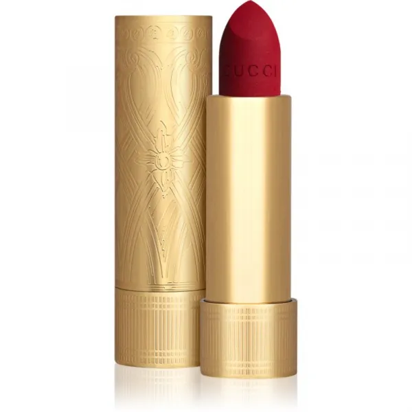 Gucci Gucci Beauty Rouge à Lèvres Matte Lipstick matný rúž odtieň 502 Eadie Scarlet 3.5 g