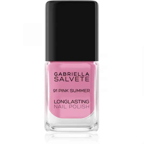 Gabriella Salvete Longlasting Enamel dlhotrvajúci lak na nechty s vysokým leskom odtieň 91 Pink Summer 11 ml