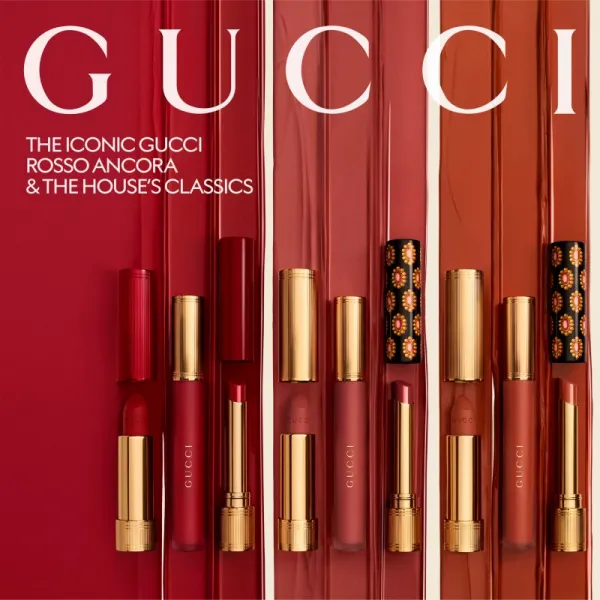 Gucci Gucci Beauty Rouge de Beauté Brillant hydratačný rúž odtieň 509 Rosso Ancora 1.8 g