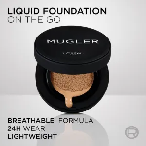 L’Oréal Paris x Mugler dlhotrvajúci kompaktný make-up pre plné krytie odtieň Illusion 6 / Rich Medium 23 ml