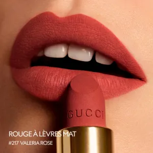 Gucci Gucci Beauty Rouge à Lèvres Matte Lipstick matný rúž odtieň 217 Valeria Rose 3.5 g