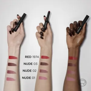 L’Oréal Paris x Mugler polomatný rúž s hydratačným účinkom odtieň Red 1974 1.8 g