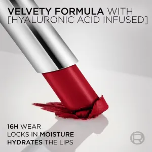 L’Oréal Paris x Mugler polomatný rúž s hydratačným účinkom odtieň Red 1974 1.8 g