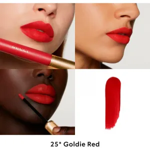 Gucci Gucci Beauty Rouge à Lèvres Matte Lipstick matný tekutý rúž odtieň 25* Goldie Red 6.5 ml
