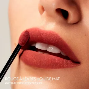 Gucci Gucci Beauty Rouge à Lèvres Matte Lipstick matný tekutý rúž odtieň 203 Mildred Rosewood 6.5 ml