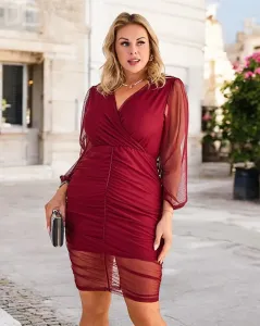 Resti Women's mini dress with ruching PLUS SIZE