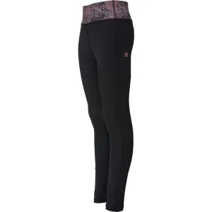 Fitforce ZANDALKA Dievčenské fitness legíny, čierna, veľkosť 128-134