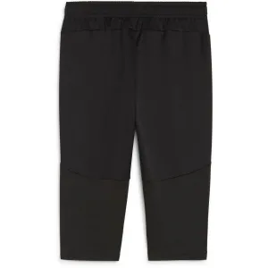 Puma TEAMFINAL TRAINING 3/4 PANTS Pánske futbalové 3/4 elastické nohavice, čierna, veľkosť