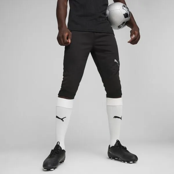Puma TEAMFINAL TRAINING 3/4 PANTS Pánske futbalové 3/4 elastické nohavice, čierna, veľkosť