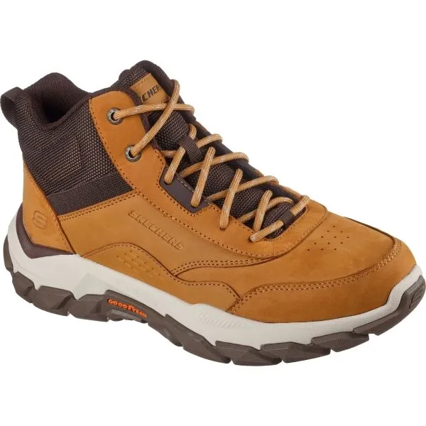 Skechers SANTORO - HOPKINS Pánska zateplená obuv, hnedá, veľkosť