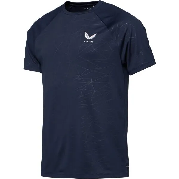 CASTORE AOP SS T-SHIRT Pánske športové tričko, tmavo modrá, veľkosť