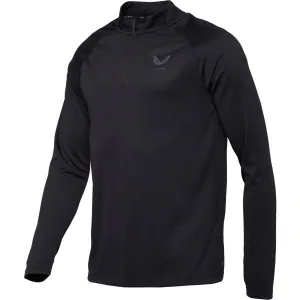 CASTORE 1/4 ZIP LS TOP Pánska športová mikina, čierna, veľkosť