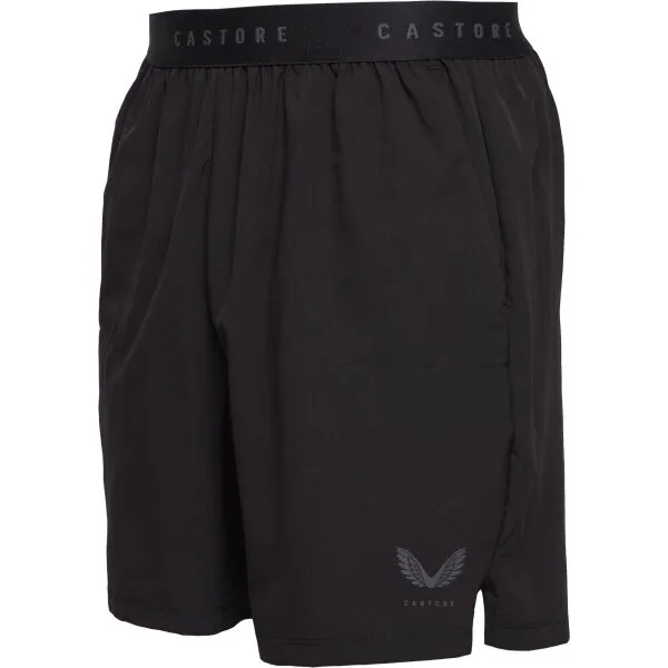 CASTORE 7 BRANDED ELASTIC SHORTS Pánske športové krátke nohavice, čierna, veľkosť