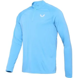 CASTORE 1/4 ZIP LS TOP Pánska športová mikina, svetlomodrá, veľkosť