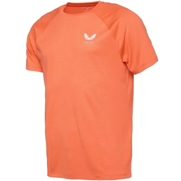 CASTORE AOP SS T-SHIRT Pánske športové tričko, oranžová, veľkosť