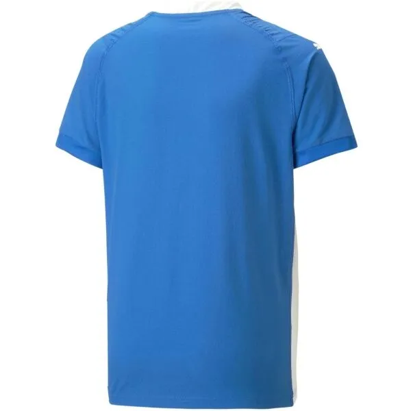 Puma TEAMCUP JERSEY JR Detské futbalové tričko, modrá, veľkosť