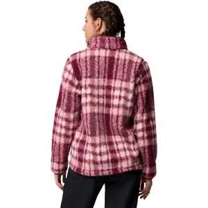 Columbia WEST BEND™ PRINT FULL ZIP II Dámska flísová mikina, vínová, veľkosť