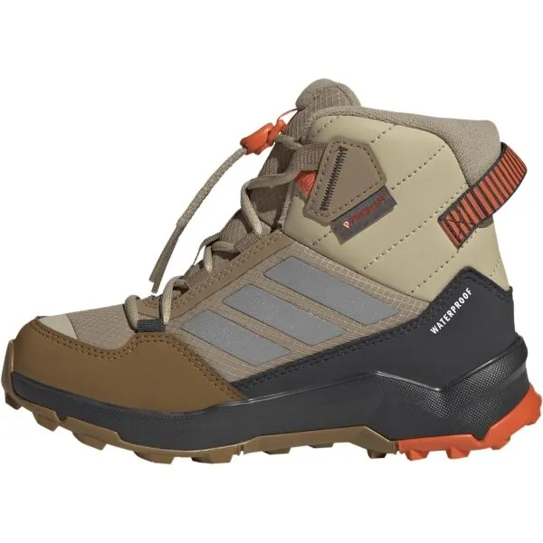 adidas TERREX AX4R CW+ MID K Detská zateplená obuv, hnedá, veľkosť 40