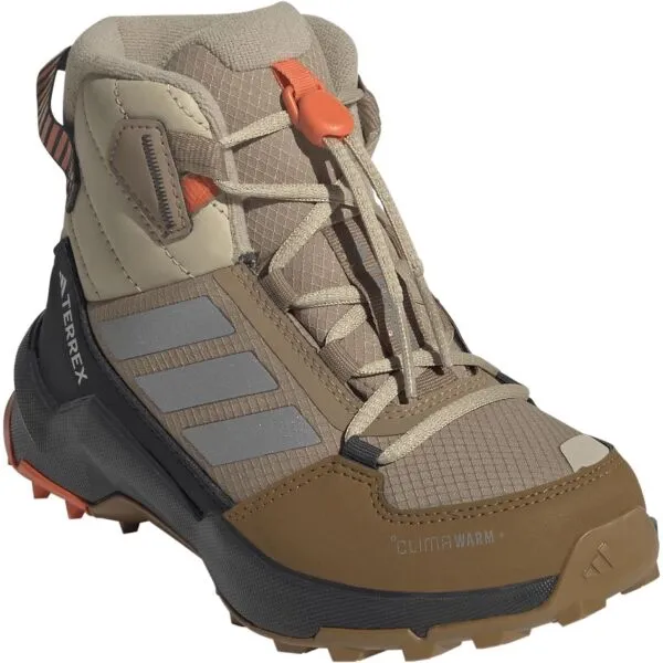 adidas TERREX AX4R CW+ MID K Detská zateplená obuv, hnedá, veľkosť 40