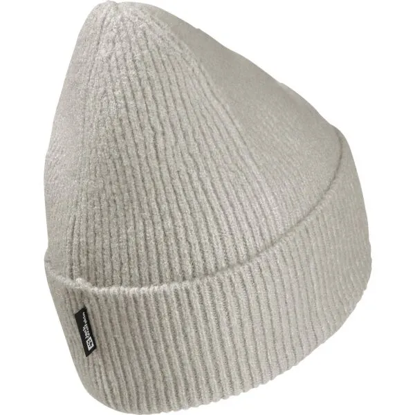 Jack Wolfskin FUZZY BEANIE Unisex zimná čiapka, béžová, veľkosť