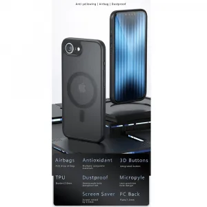 Techsuit PureFrost MagSafe, iPhone 17 Pro Max, matná čierna