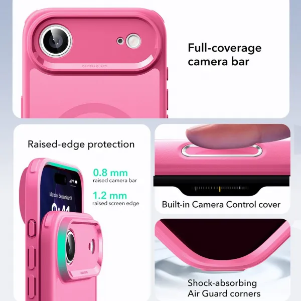 Kryt ESR Classic Hybrid HaloLock MagSafe, iPhone Air, matná ružová