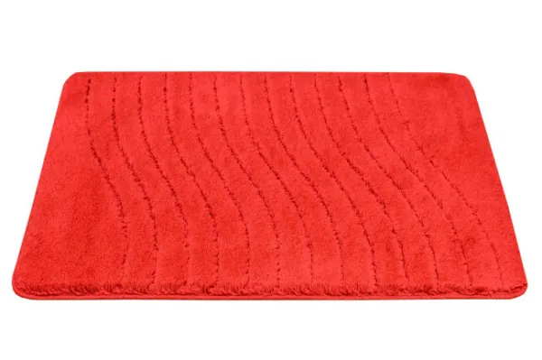 Kúpeľňový koberček Sara Red červený Fale
