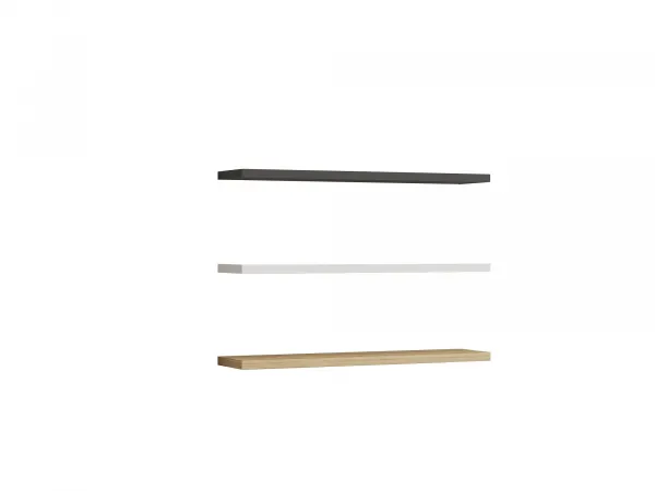 Kalune Design Sada 3 nástěnných polic Boss dub safírový/antracitová/bílá