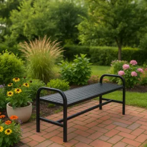 TZB Zahradní lavička Sobo 124 cm černá