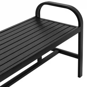 TZB Zahradní lavička Sobo 124 cm černá