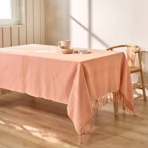 Jednofarebná ručne tkaná bavlnená prikrývka a obliečka na vankúš