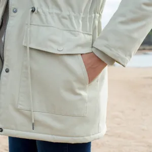 Parka s kapucňou a sherpa podšívkou