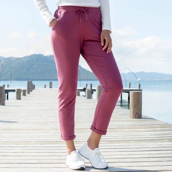 Moltonové joggingové nohavice s pružným pásom