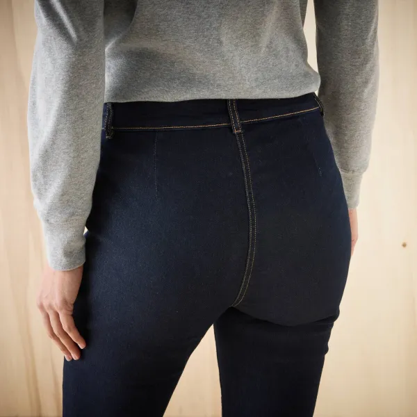 Bootcut džínsy s našitými vreckami