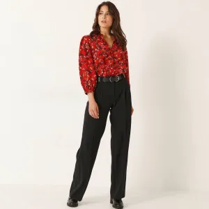 Splývavé široké nohavice