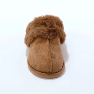 Hrejivé šľapky s umelou kožušinou