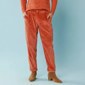 7/8 menčestrové chino nohavice pre nižšiu postavu