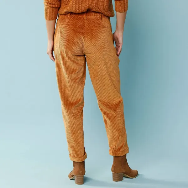 7/8 menčestrové chino nohavice pre nižšiu postavu