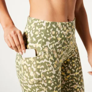 Legíny s vreckami a potlačou, recyklovaný polyester