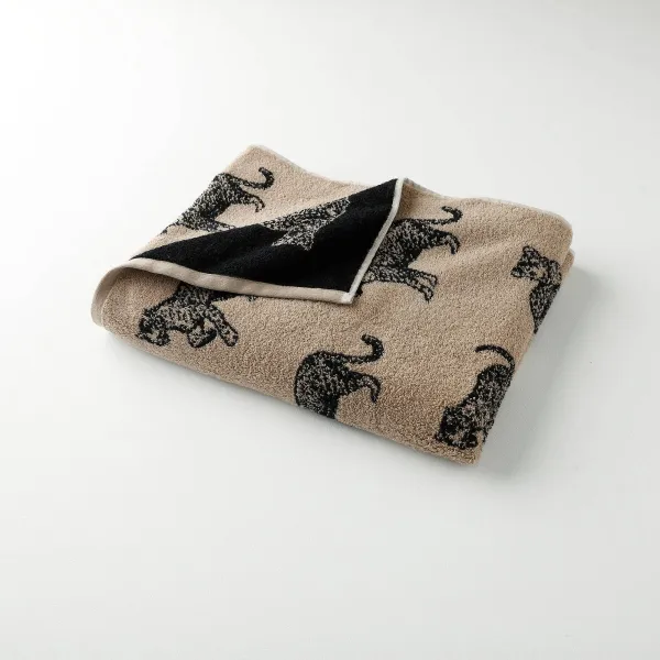 Froté Súprava kúpeľňového textilu s motívom leoparda 450g/m2
